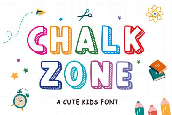 Chalkzone: A Playful Font for Creative Expression