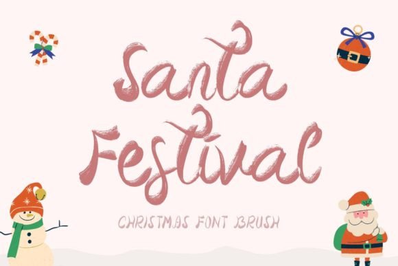 Exploring the Santa Festival Brush Font: A Unique Design Asset for Holiday and Beyond