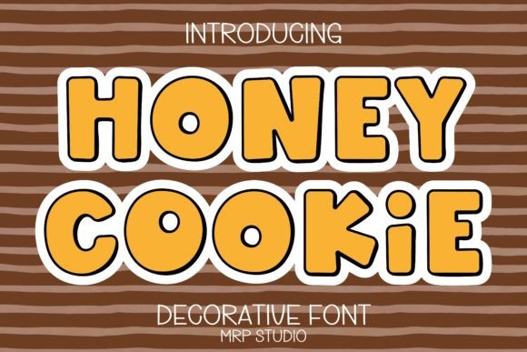 Honey Cookie: A Bright and Adorable Design for Creative Projects