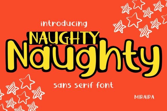 Naughty Font for Creative Projects