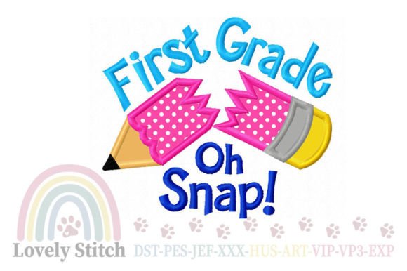 Pencil Embroidery Design: A Back-to-School Applique Delight